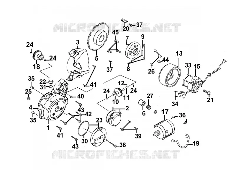 ALLUMAGE  Kymco moto 125 QUANNON QUANNON 125 4T EURO III  QUANNON 125 4T EURO III