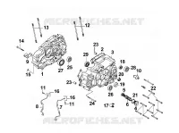 CARTER MOTEUR  125 kymco-moto QUANNON QUANNON 125 NAKED 4T EURO III 8