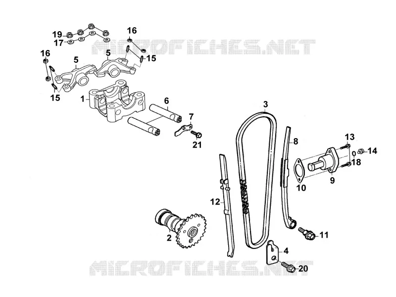 DISTRIBUTION Kymco moto 125 QUANNON QUANNON 125 NAKED 4T EURO III  QUANNON 125 NAKED 4T EURO III