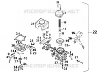 CARBURATEUR  50 kymco-moto SENTO SENTO 50 4T EURO II 6