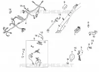 PIECES ELECTRIQUE  50 kymco-moto SUPER SUPER 8 50 2T EURO II 22