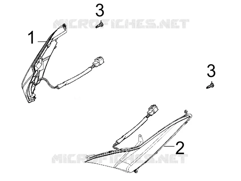 CLIGNOTANTS AVANTS Kymco scooter 400 XCITING XCITING 400I 4T EURO III  XCITING 400I 4T EURO III