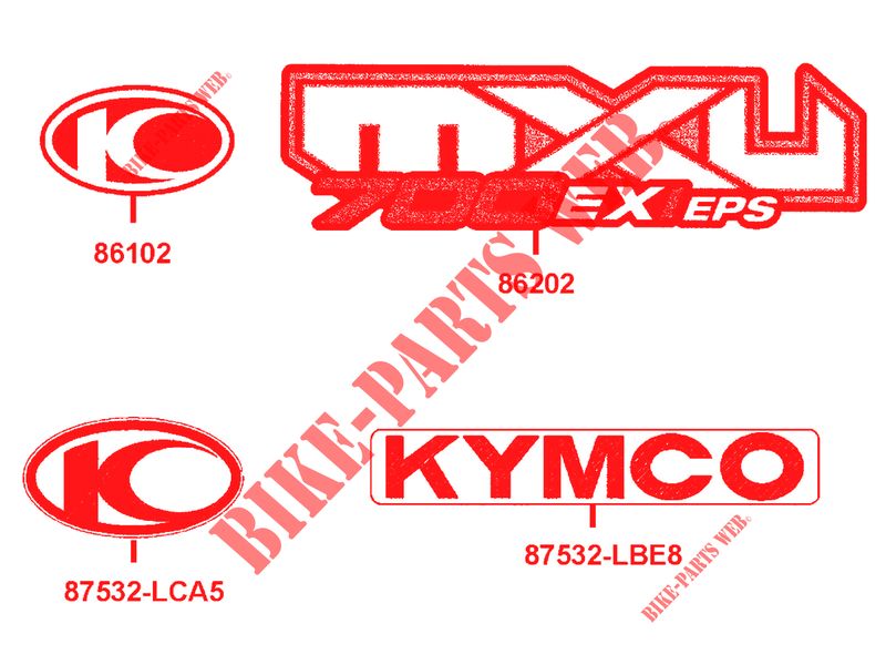 DECO pour Kymco MXU 700I EX EPS IRS 4T EURO 4