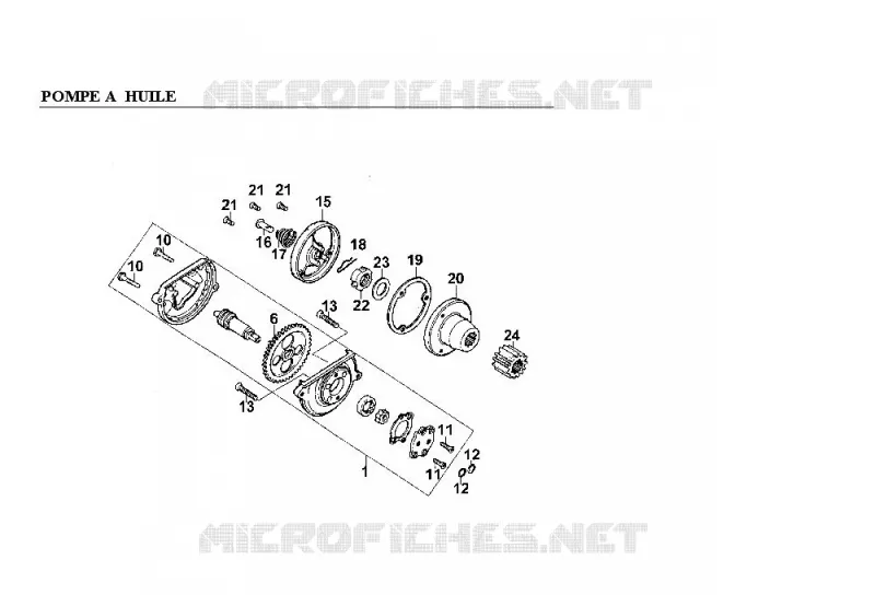POMPE A HUILE Kymco moto 125 CK CK PULSAR 125 4T EURO II  CK PULSAR 125 4T EURO II