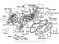 CARTERS MOTEUR  50 kymco-moto AGILITY AGILITY 50 12 4T EURO 4 14