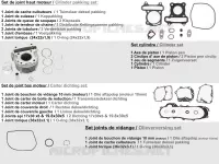 KIT DE PIECES D'ORIGINE  50 kymco-moto AGILITY AGILITY 50 12 4T EURO 4 2