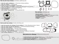 KIT DE PIECES D'ORIGINE  50 kymco-moto AGILITY AGILITY 50  NAKED RENOUVO 4T EURO 4 2