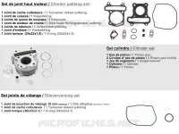 KIT DE PIECES D ORIGINE  50 kymco-moto AGILITY AGILITY 50I 16+ 4T EURO 4 2
