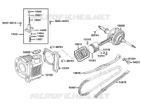 CYLINDRE / PISTON  50 kymco-moto DINK DINK 50 4T EURO II 19