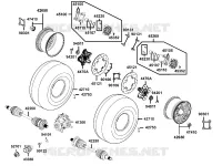 ROUES ARRIERES  700 kymco-moto MXU MXU 700I EX EPS IRS 4T T3B 29