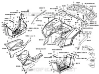 CARENAGES ARRIERE  550 kymco-moto MXU MXU 550I EPS IRS 4T T3B 6