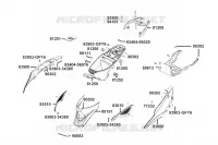 CARENAGES ARRIERE  50 kymco-moto AGILITY AGILITY 50 NAKED RENOUVO 4T EURO 5 10