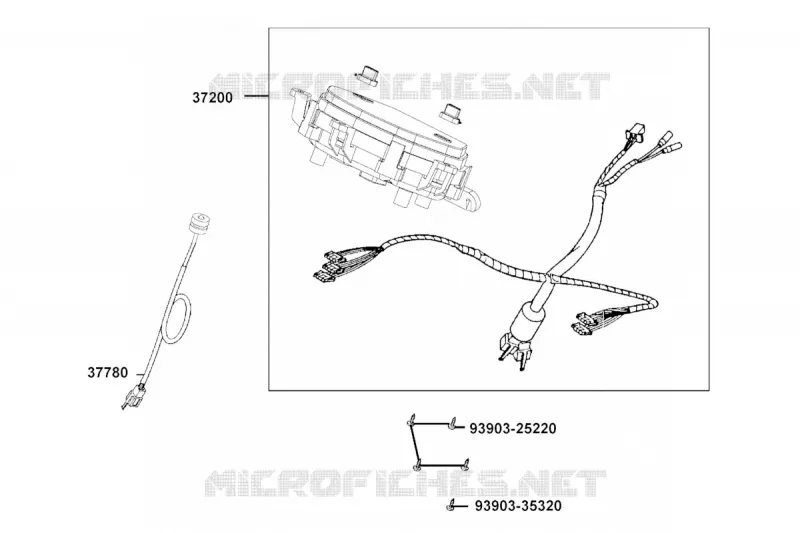 COMPTEUR DE VITESSE Kymco scooter 125 LIKE LIKE 125i ABS Noodoe EURO 5  LIKE 125i ABS Noodoe EURO 5