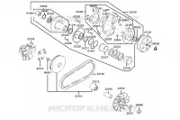 VARIATEUR / EMBRAYAGE  125 kymco-moto X-TOWN XTOWN 125 I CBS EURO 5 29