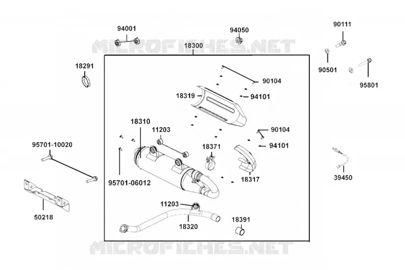 ECHAPPEMENT Kymco scooter 700 UXV KYMCO UXV 700i SPORT EPS T1a  KYMCO UXV 700i SPORT EPS T1a