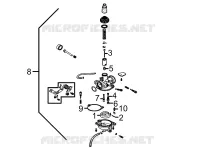 CARBURATEUR  125 kymco-moto K-PW K-PW 125 4T EURO III 9