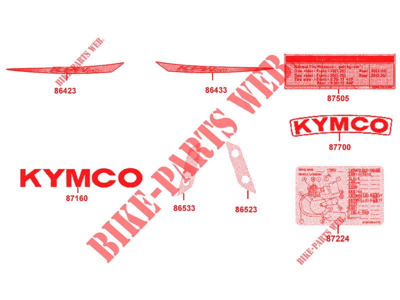 DECO pour Kymco K-PW 50 4T EURO II