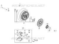 ROUE AVANT  125 kymco-moto k-XCT K-XCT 125 I 4T EURO III 31