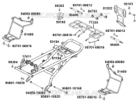 BOUCLE ARRIERE / PORTE PAQUET  250 kymco-moto KXR KXR 250 4T EURO II - MAXXER 250 4T EURO II 5