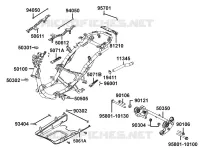 CADRE pour Kymco LIKE 50 2T MMC EURO II