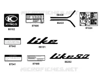 DECO pour Kymco LIKE 50 2T MMC EURO II