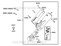 ECHAPPEMENT pour Kymco LIKE 50 2T MMC EURO II