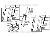 FOURCHE / GARDE BOUE pour Kymco LIKE 50 2T MMC EURO II