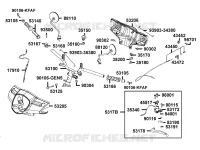 GUIDON / RETROVISEUR pour Kymco LIKE 50 2T MMC EURO II