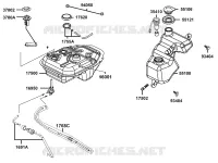 RESERVOIR A CARBURANT pour Kymco LIKE 50 2T MMC EURO II
