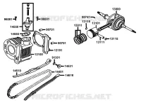 CYLINDRE / PISTON pour Kymco LIKE 50 4T MMC EURO II