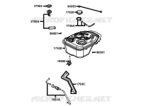 RESERVOIR A CARBURANT pour Kymco LIKE 50 4T MMC EURO II