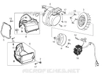 ALLUMAGE / TURBINE DE REFROIDISSEMENT  pour Kymco MAXXER 90S 4T EURO II