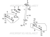 COLONNE DE DIRECTION pour Kymco MAXXER 90S 4T EURO II