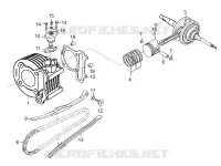 CYLINDRE / PISTON pour Kymco MAXXER 90S 4T EURO II