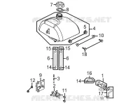 RESERVOIR A CARBURANT pour Kymco MAXXER 90S 4T EURO II