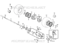 ROUE ARRIERE pour Kymco MAXXER 90S 4T EURO II
