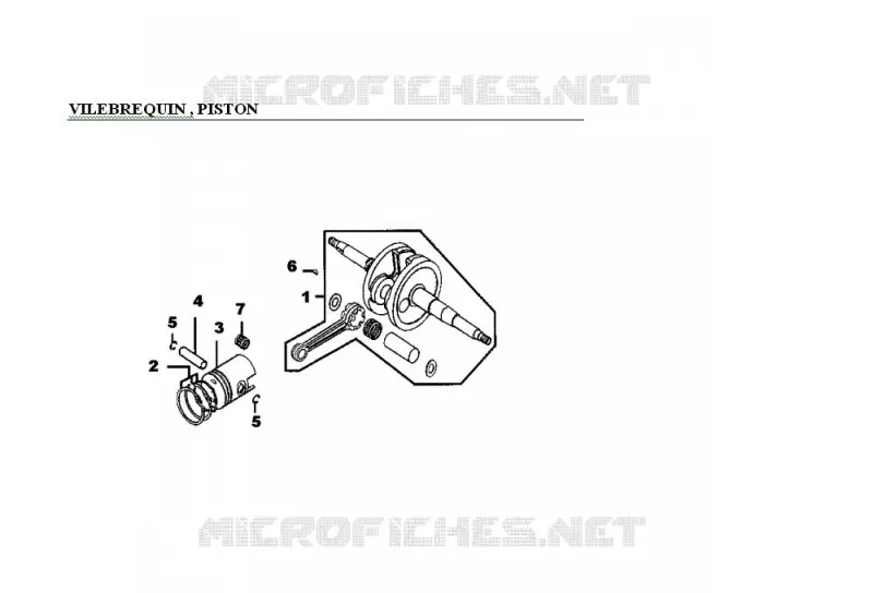 VILEBREQUIN / PISTON Kymco quad 50 MXER MXER 50 2T EURO II  MXER 50 2T EURO II